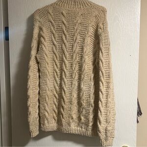 Cozy Cream Knit Wool Sweater